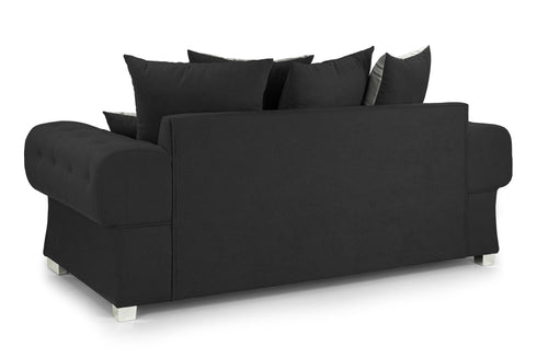 Daniel Fullback Sofa Black 3 Seater
Back View